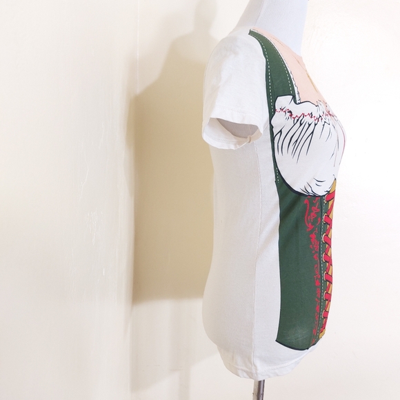 Bay Island Sportswear Costume Fraulein Oktoberfest Beer Adult Womens T-Shirt - Picture 5 of 13